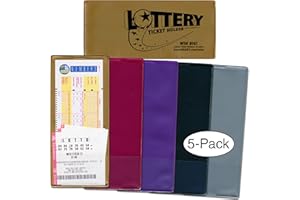 STORE SMART StoreSMART - Lotto Ticket Holders 5-Pack - Plastic - Midnight Madness Collection (LTMID)
