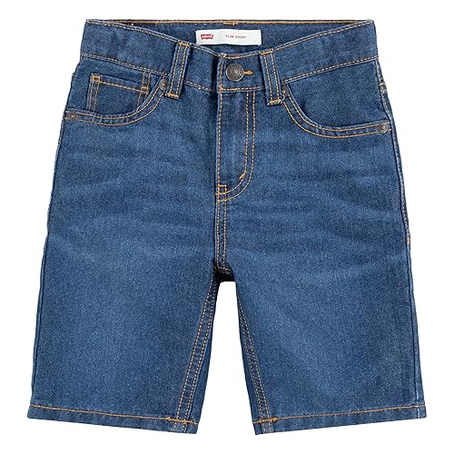 Levi's Boys' 511 Slim Fit Classic Denim Shorts, Blue Streak
