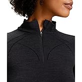 FALKE Women's Wool Tech. Zip Base Layer Top, 1 Piece