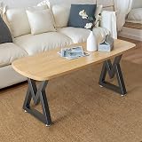 Likapop 16'' V-Type Metal Table Legs, 2pcs, Black, Adjustable Feet, 660-800lb view 8