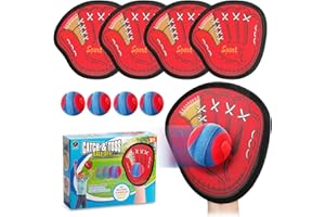 DISHIO Toss and Catch Ball Game Outdoor, Kids Outdoor Games Yard Games Beach Toys Pool Toys for Family, Toddler Baseball Glove & Catch Ball Toys Birthday Gift for Ages 3 4 5 6 7 8-12 Year Old Boys Girls