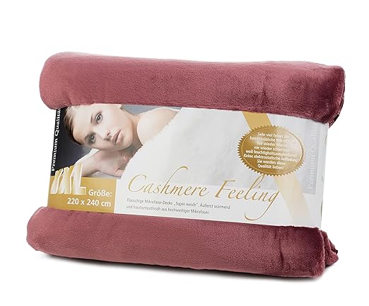 Gözze Premium Cashmere Kissenbezug Polyester Beere 220 x 240 cm