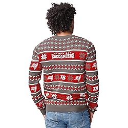 FOCO Standard NFL Big Logo Ugly Sweater, Team Color