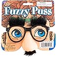Loftus International Loftus Humorous Halloween Fuzzy Mustache Glasses, Black Beige, One Size Novelty Item