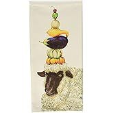 Paperproducts Design Vicki Sawyer Kitchen Towel - 100% Cotton Decorative Hand Towel - Absorbent, Fast Drying Dish Towels – 18" x 26" Unfolded - The Harvester Design