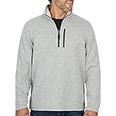 Coleman Men's Lightweight 1/4 Zip Sweater Fleece with Sherpa Collar - Comfortable Quarter Zip Design for Everyday Wear
