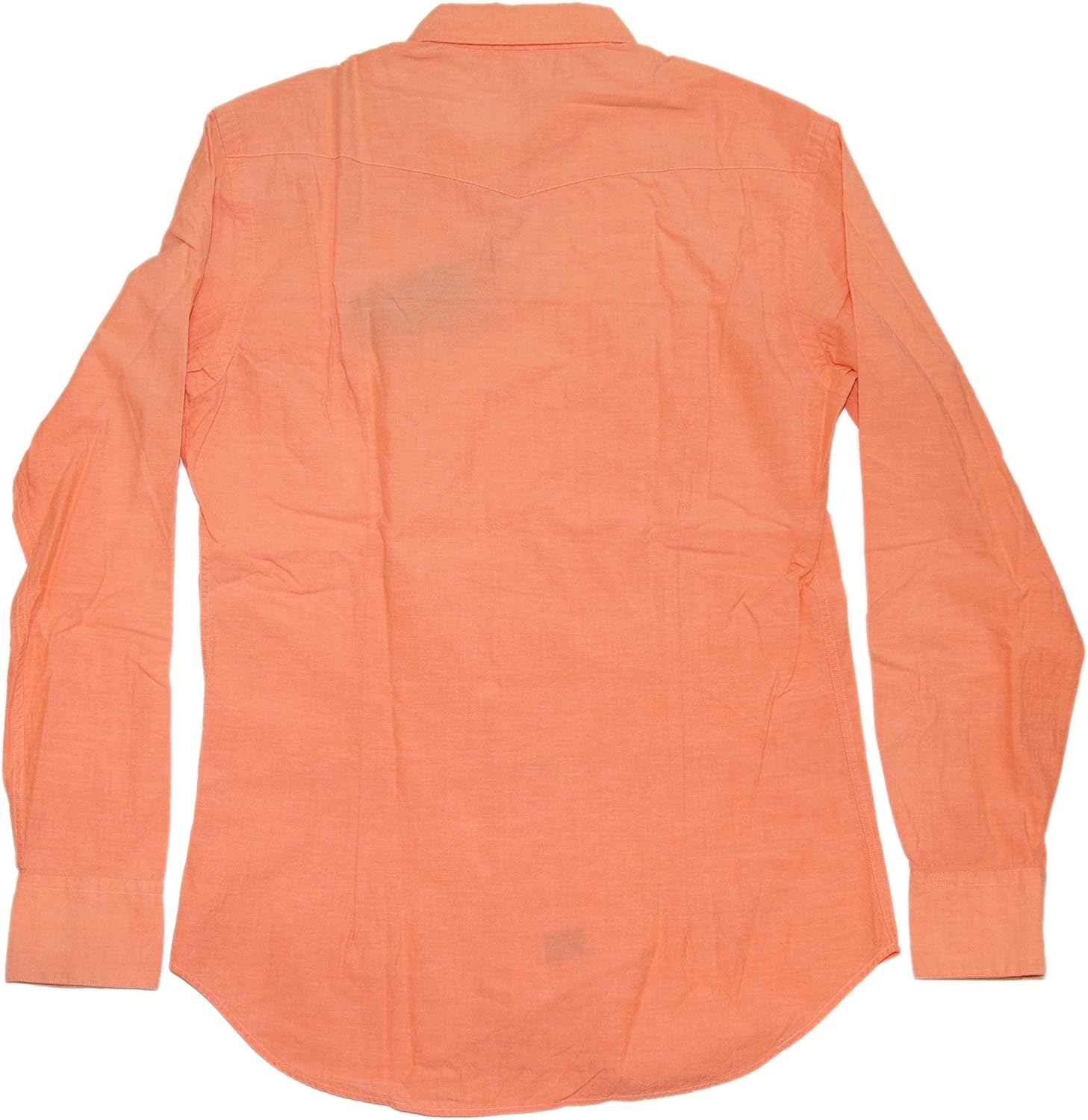 peach polo button down