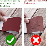 SIQUK 320 Grit Sandpaper Roll 5m x 93mm Aluminum Oxide for Woodwork Automotive view 4
