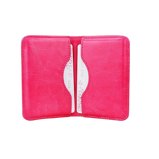 Business Card Holder, Wisdompro 2Sided PU Leather Folio
