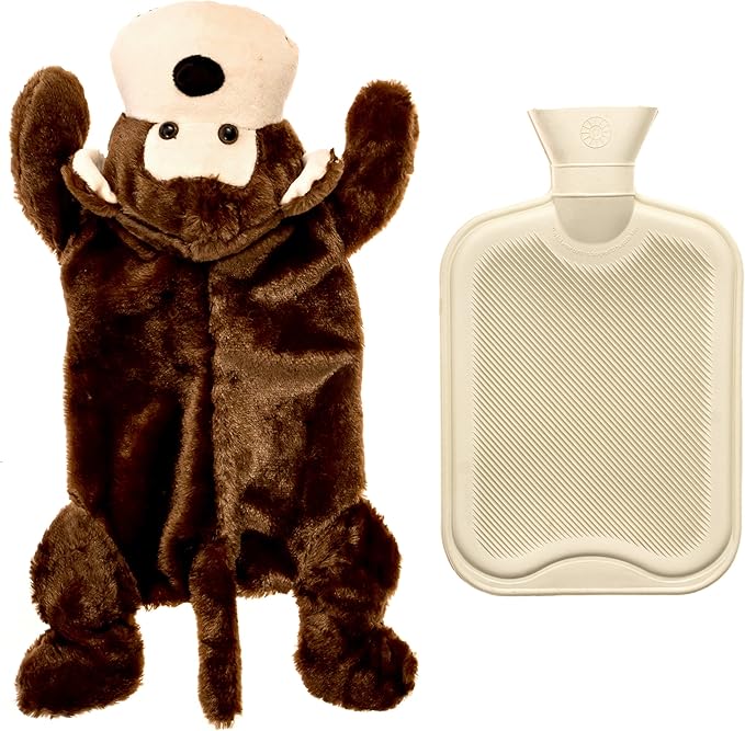 HomeTouch Hot Water Bottle Classic Premium Hot Rubber Bag with Adorable Soft Animal