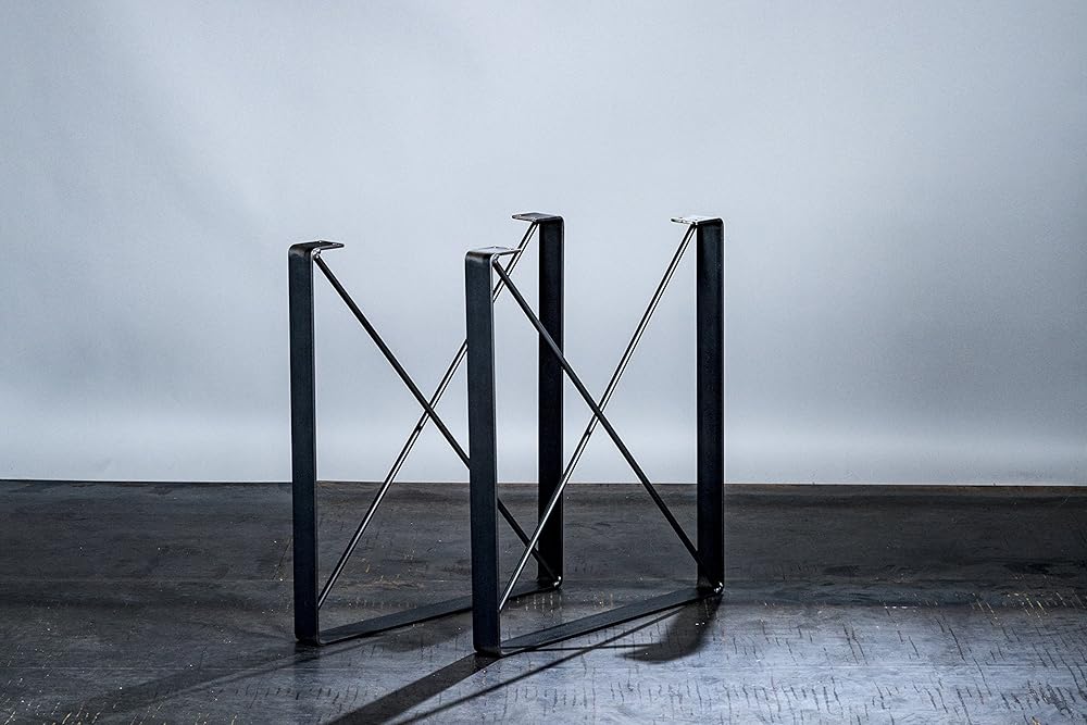 Metal Table Legs 28" tall x 24" wide Handmade