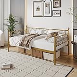 IDEALHOUSE Twin Size Daybed Frame, Metal Sofa Bed