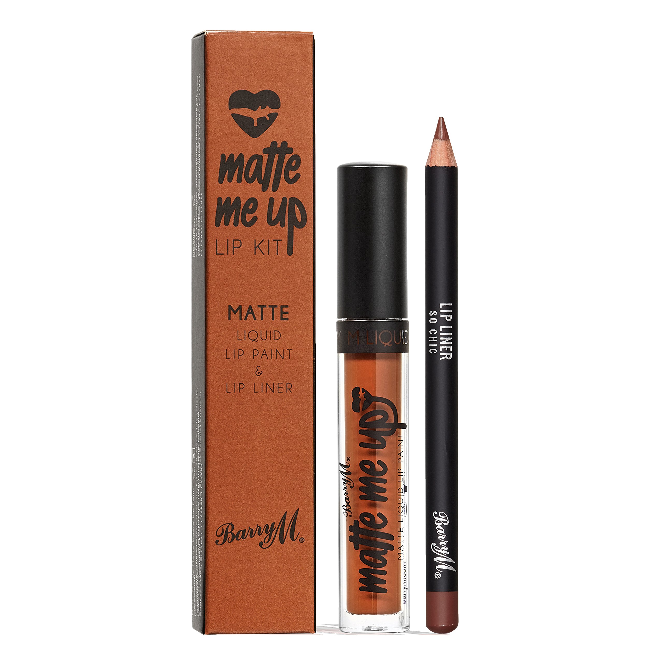 Barry M Cosmetics Matte Me Up Liquid Lip Kit, So Chic