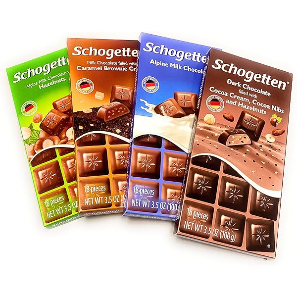 Schogetten Alpine Milk Chocolate German Chocolate Bars (Pack Of 3