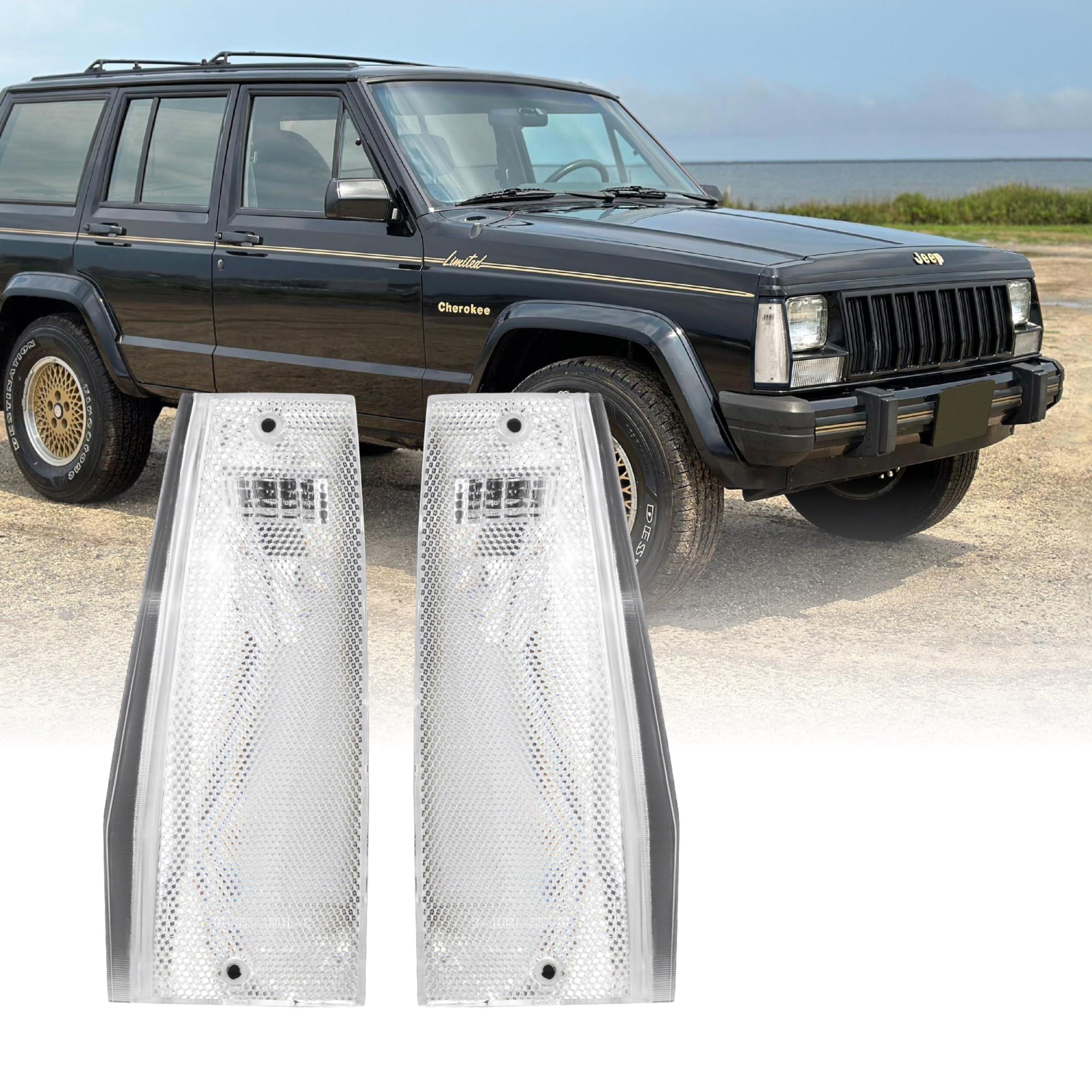 USR 84-96 Cherokee Corner Light – CLEAR Front