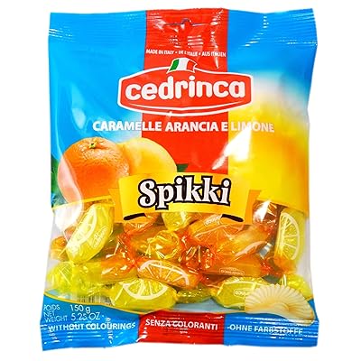 Cedrinca Spikki Orange &amp;amp; Lemon Hard Candies, Two 2 5.25 oz bags like Sicilia, but more lemon and orange