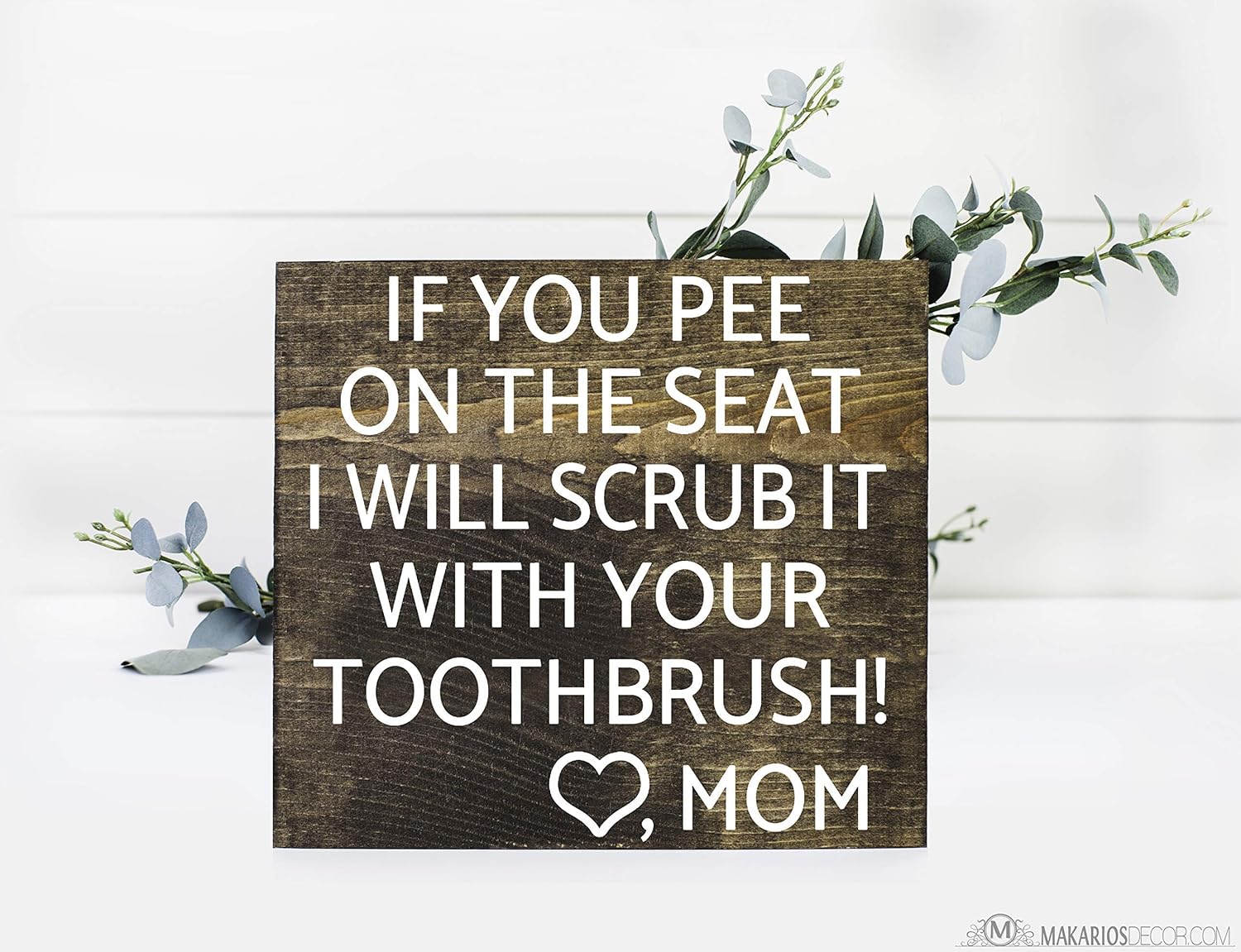 Amazon Com If You Pee On The Seat Sign Bathroom Decor Funny