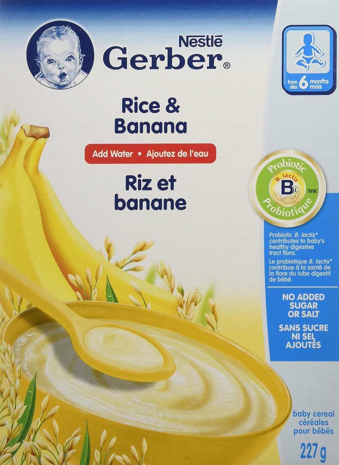 gerber rice and banana cereal