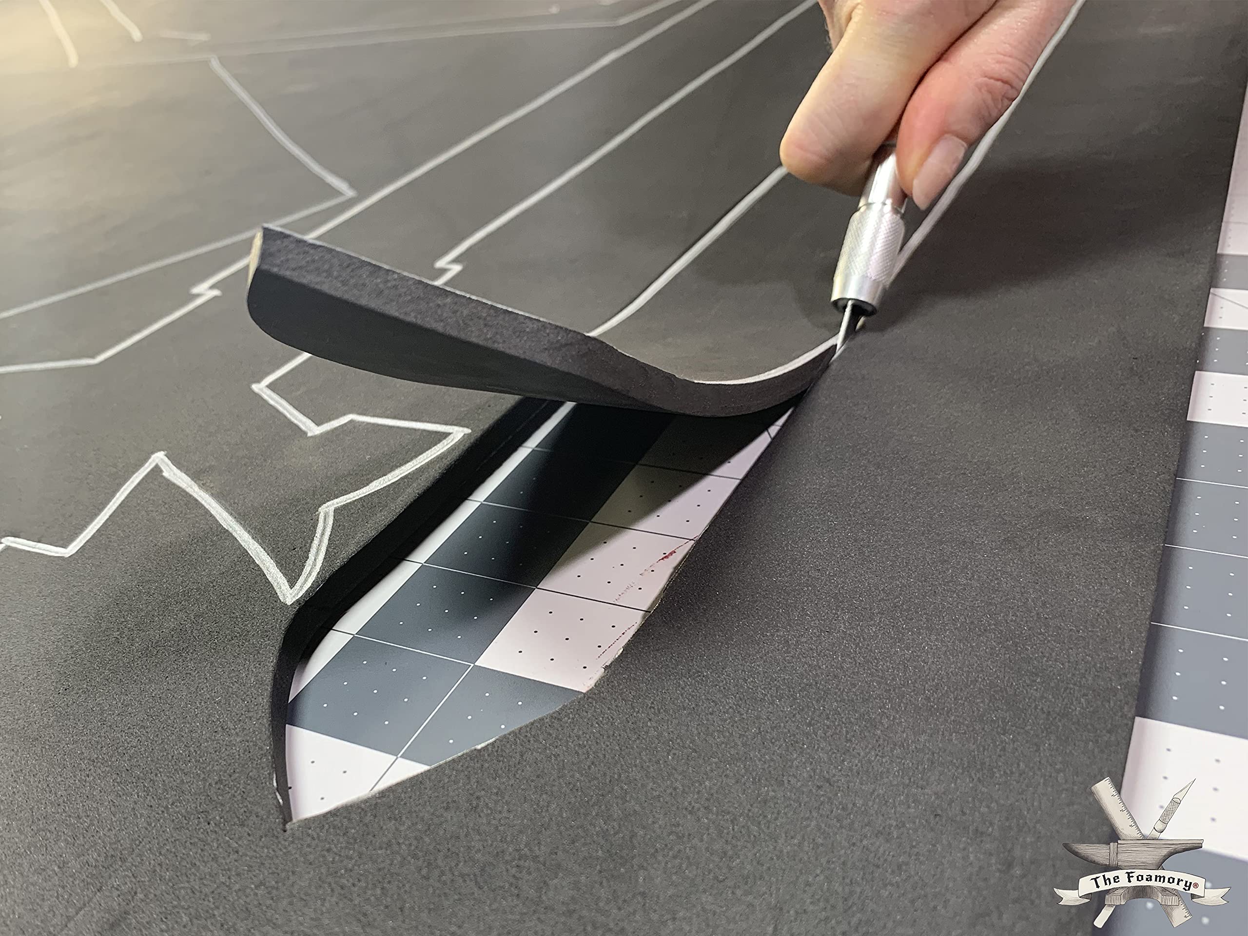 2-Pack Shape Retention EVA Cosplay Foam - 6mm Thick (Black) X-Large 35”x59” High Density EVA Craft Foam Sheets - Premium 85 kg/m3 Heat Shape Material for DIY, Con or Halloween Costumes - The Foamory