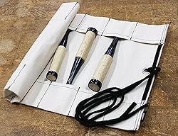 KAKURI Japanese Wood Chisel Set with Roll Up Case