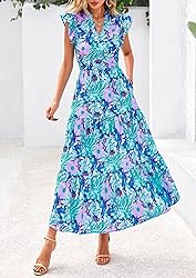 PRETTYGARDEN Women's 2025 Summer Floral Midi Dress