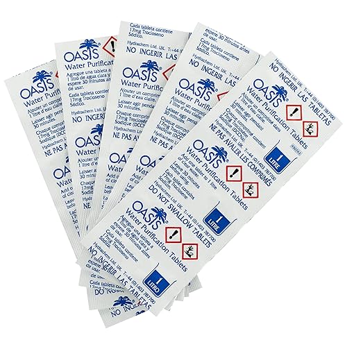 OASIS WATER PURIFICATION TABLETS 17mg British Army Issue Survival Tabs Amazon.co.uk Sports