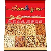 Luxurious Treats Gourmet Nuts Tray Thank You Gift Basket for Appreciation, Healthy Snack Box for Him, Her, Office Staff