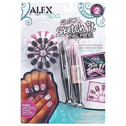 Alex Spa Glow Sketch It Nail Pens 2 Pack