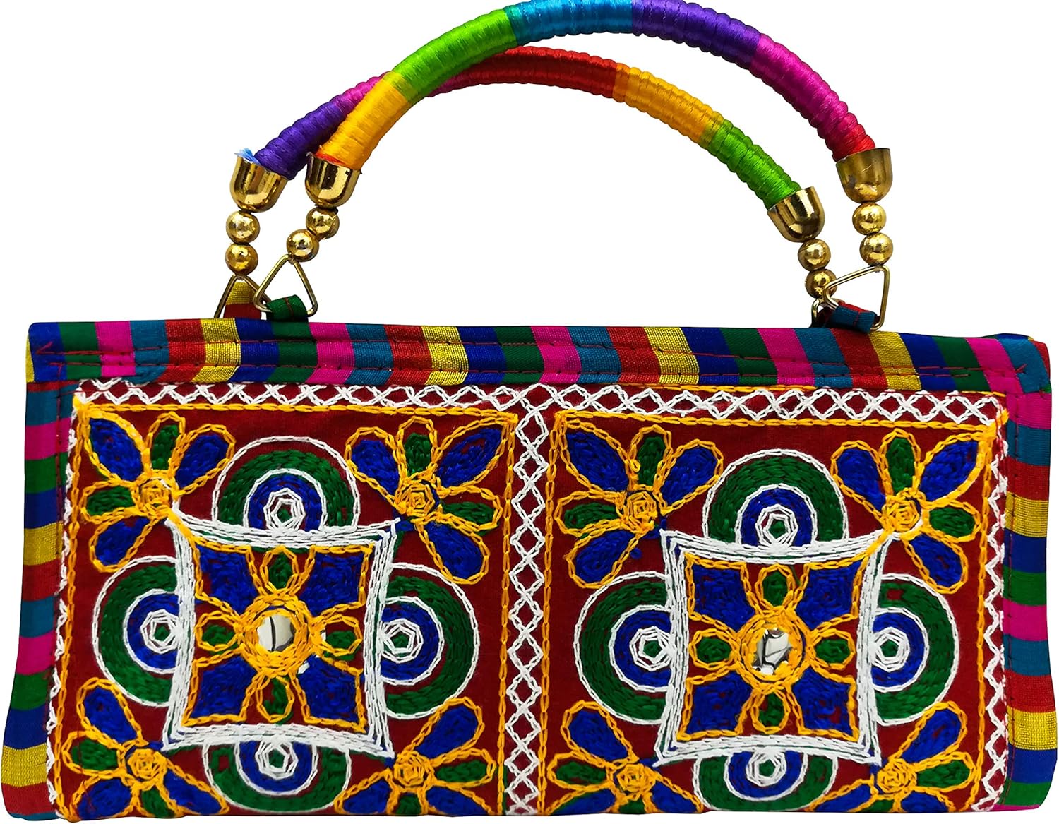 Multicolor floral Purses and Handbags embroidered Evening Clutch Classic Wedding Cocktail Party wristlet for Women