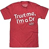 Tee Luv Men's Dr Pepper Trust Me I'm A Dr Faded Soda Logo Shirt