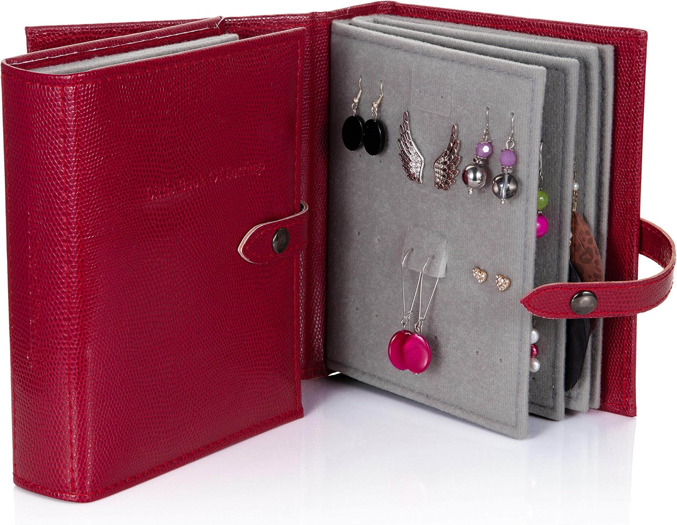 Little Book OfLittle Book of Earrings - Earring Storage Solution - Dark Red