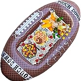 GIFTEXPRESS 1PC Inflatable Football Beverage Cooler for Football Party Decoration, Floating Ice Serving Bar for Sports Party, Pool Party, Picnic Supplies with Repair Kit(Football)