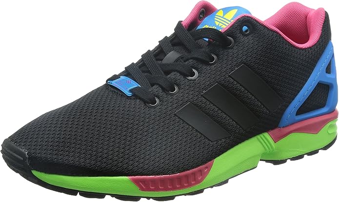 adidas zx flux green and black