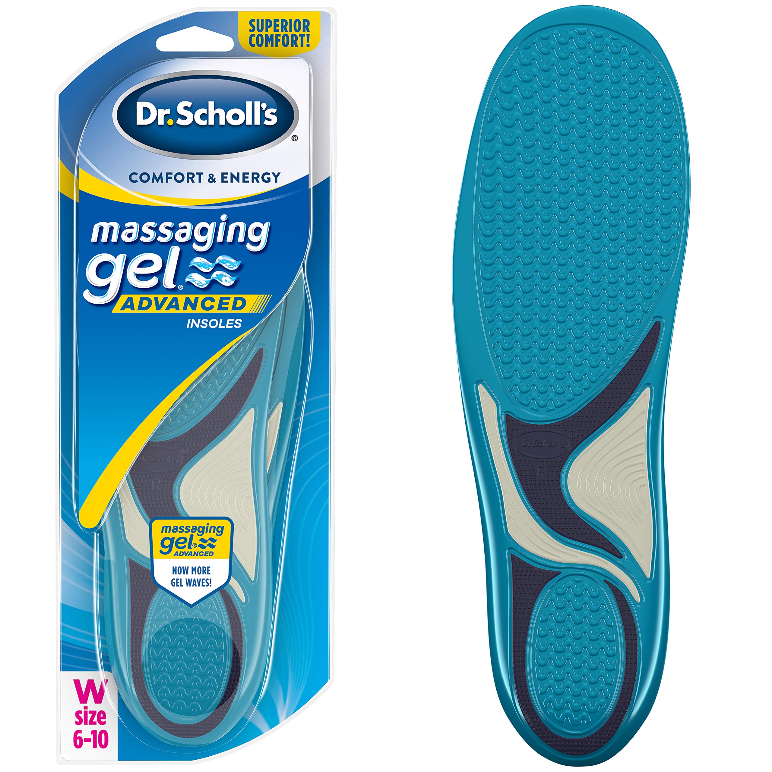 Dr. Scholl's Massaging Gel Advanced Insoles (women's 6-10), 2 Pairs (Packaging may vary)