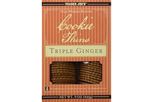 Trader Joe's Cookie Thins Triple Ginger 9 oz