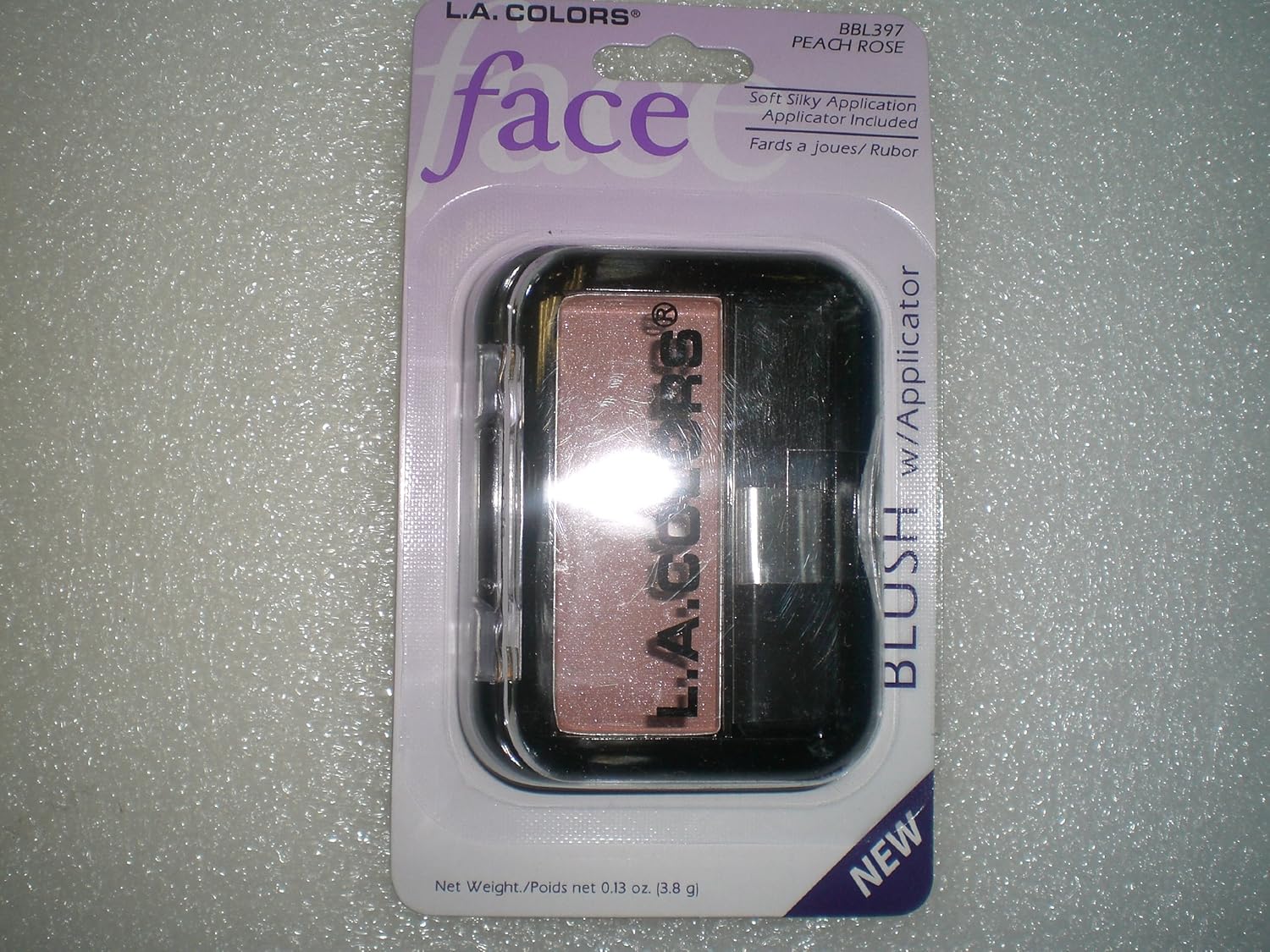 L.A. Colors Single Blush, Peach Rose, 0.06 Ounce
