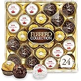 Ferrero Collection Gourmet Gift Box, 24 Assorted Confections with Hazelnut, Dark Chocolate and Coconut, 9.1 oz
