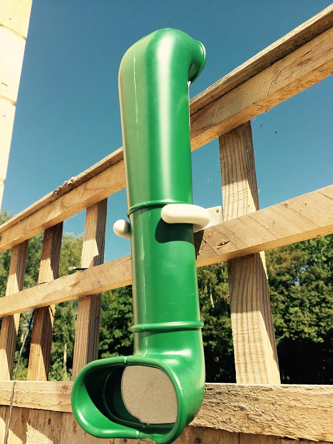 Children's Garden Periscope - includes fixings for wooden climbing frame playhouse, tree house etc, Green, 10 cm x 10 cm x 37 cm - Image 5