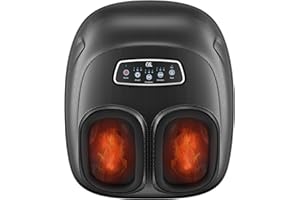 CILI FSA Eligible HSA Shiatsu Foot Massager Machine,Electric Heated Feet Massager for Plantar Fasciitis, Kneading Vibration Compression, Detachable Sleeve,Christmas Gifts for Dad Men