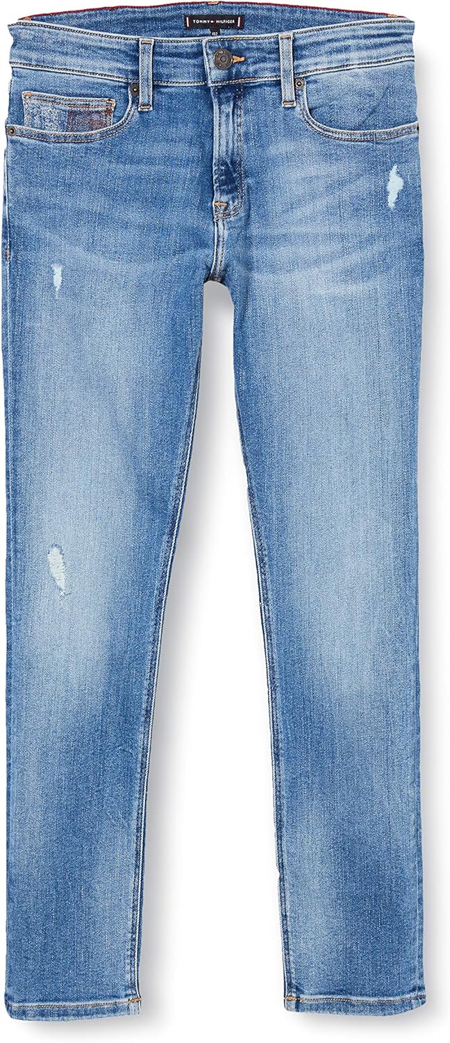 Tommy Hilfiger Boy's Steve Slim Tapered Aumbstd Jeans: Amazon.co.uk: Clothing