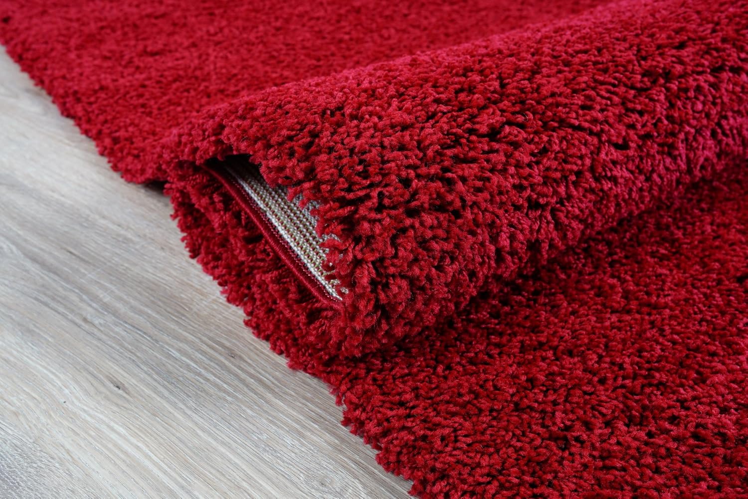 Serdim Rugs Living Room Shaggy Area Rugs, Polypropylene, RED, 120x170cm(4'x5'6), 120 x 170 cm (Rectangular) - Image 5