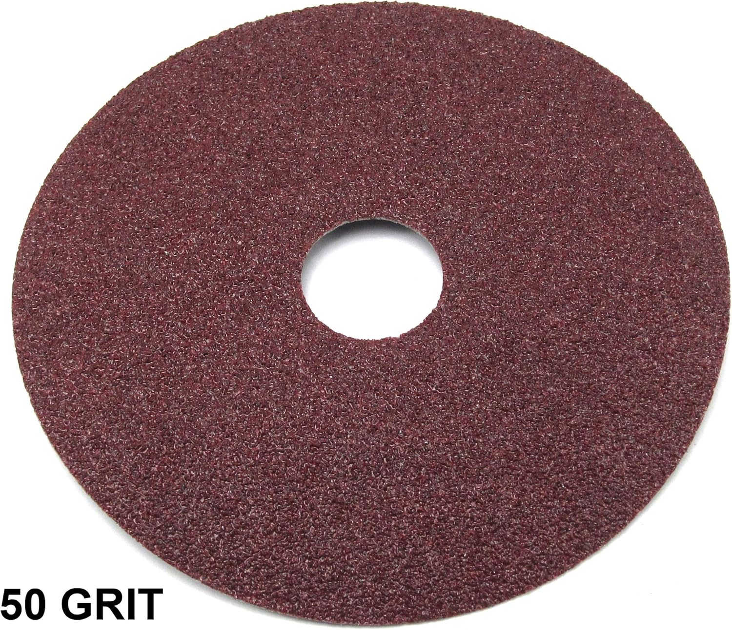 Elitexion Aluminum Oxide Resin Fiber Discs, 100 Grit, 60 Grit, 50 Grit, 40 Grit, 4.5 inches Diameter x 7/8 inch Arbor Hole, Pack of 20 - - 