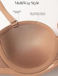 Wingslove Women's Strapless Full Figure Bra