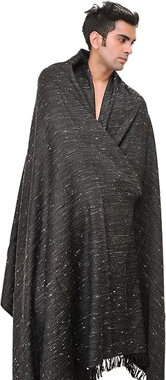 Amazon Co Jp エキゾチックインディアブラックプレーンメンズdushalaからkullu 服 ファッション小物