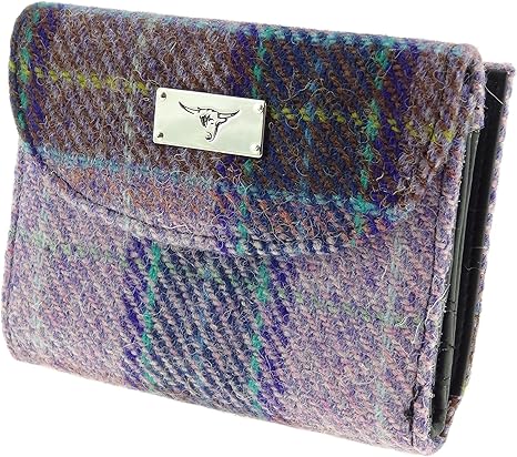 harris tweed zip purse