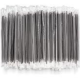 1000 Pack Red Plastic Coffee Stirrers Straws Cocktail Sip Stir Sticks 8 In - Foto 4