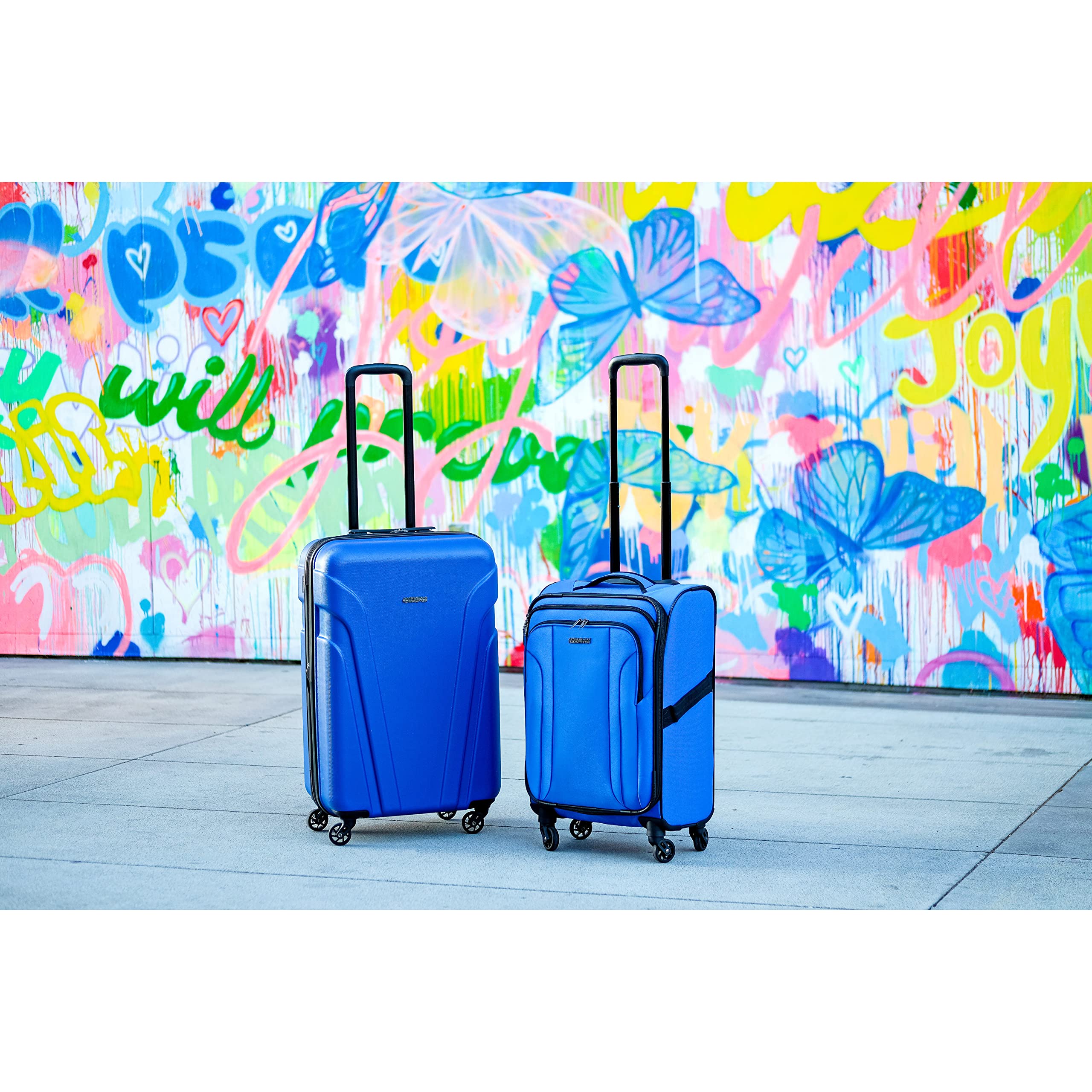 Troupe Hardside and Softside, Classic Blue, 4PC Set