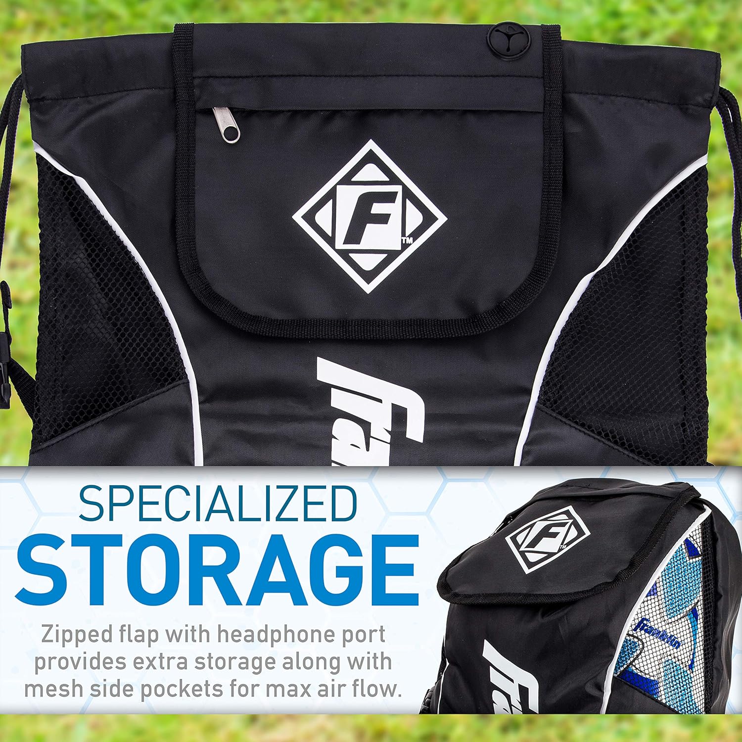 Franklin Sports Deluxe Soccer Sack Black, One Size : Sports & Outdoors