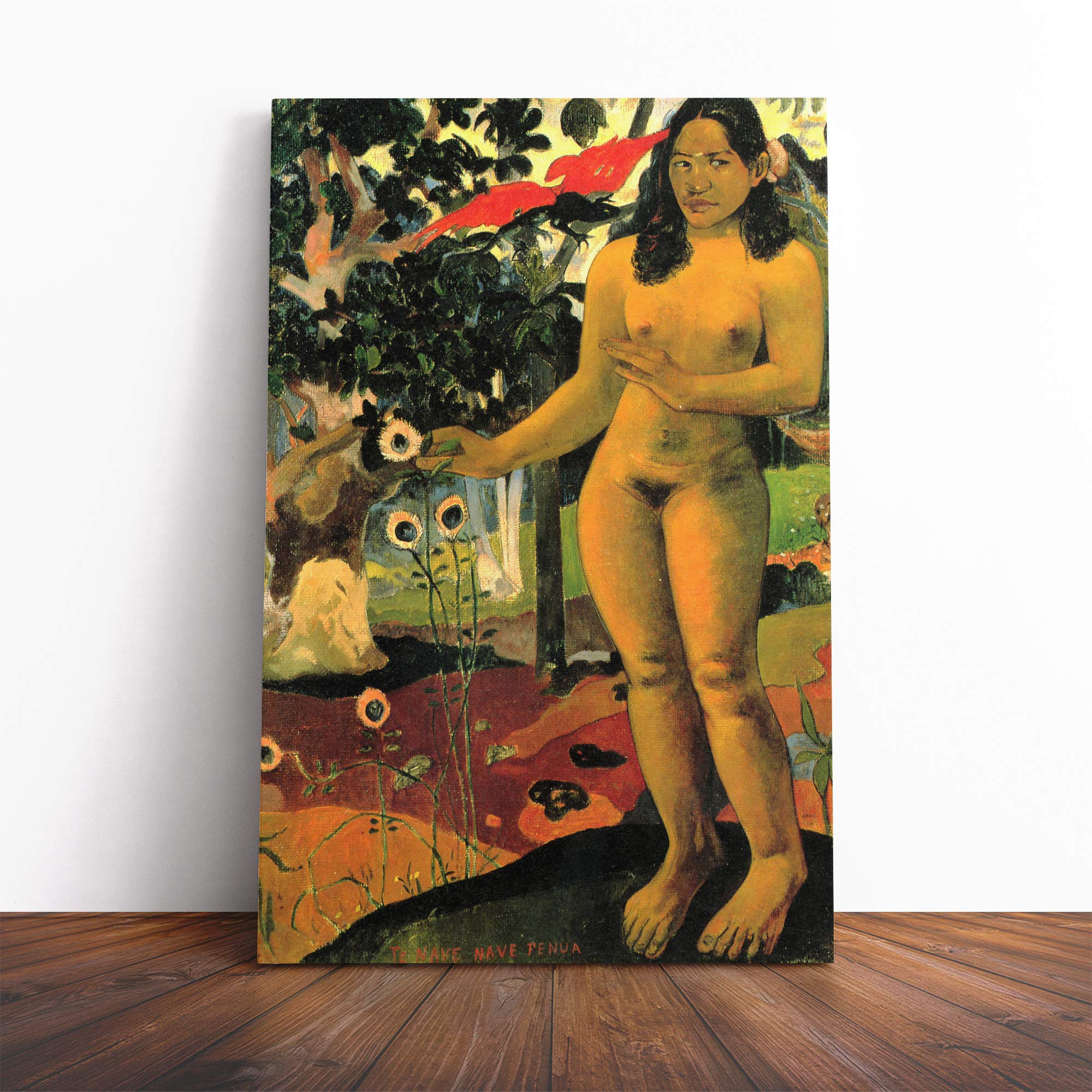 Paul Gauguin Themen Canvas Print | Gallery Wrapped 30mm Frame Wall Art | 20x14 inches | Ready to Hang | Modern Picture | Living Room Bedroom Lounge Office