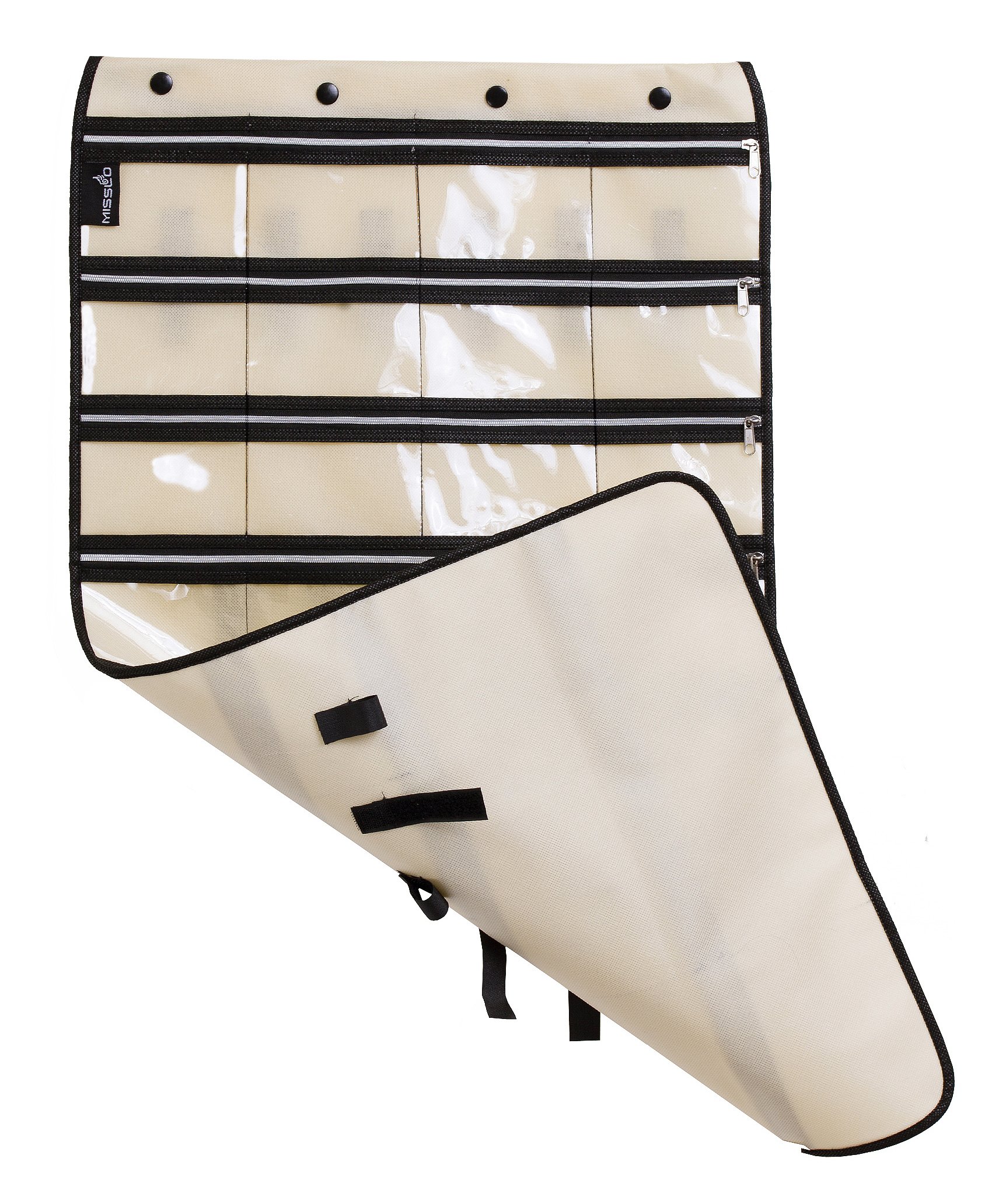 MISSLO Zippered Jewelry Organizer Hanging For Travel Home Storage 30 Zippered... 611029960482 eBay